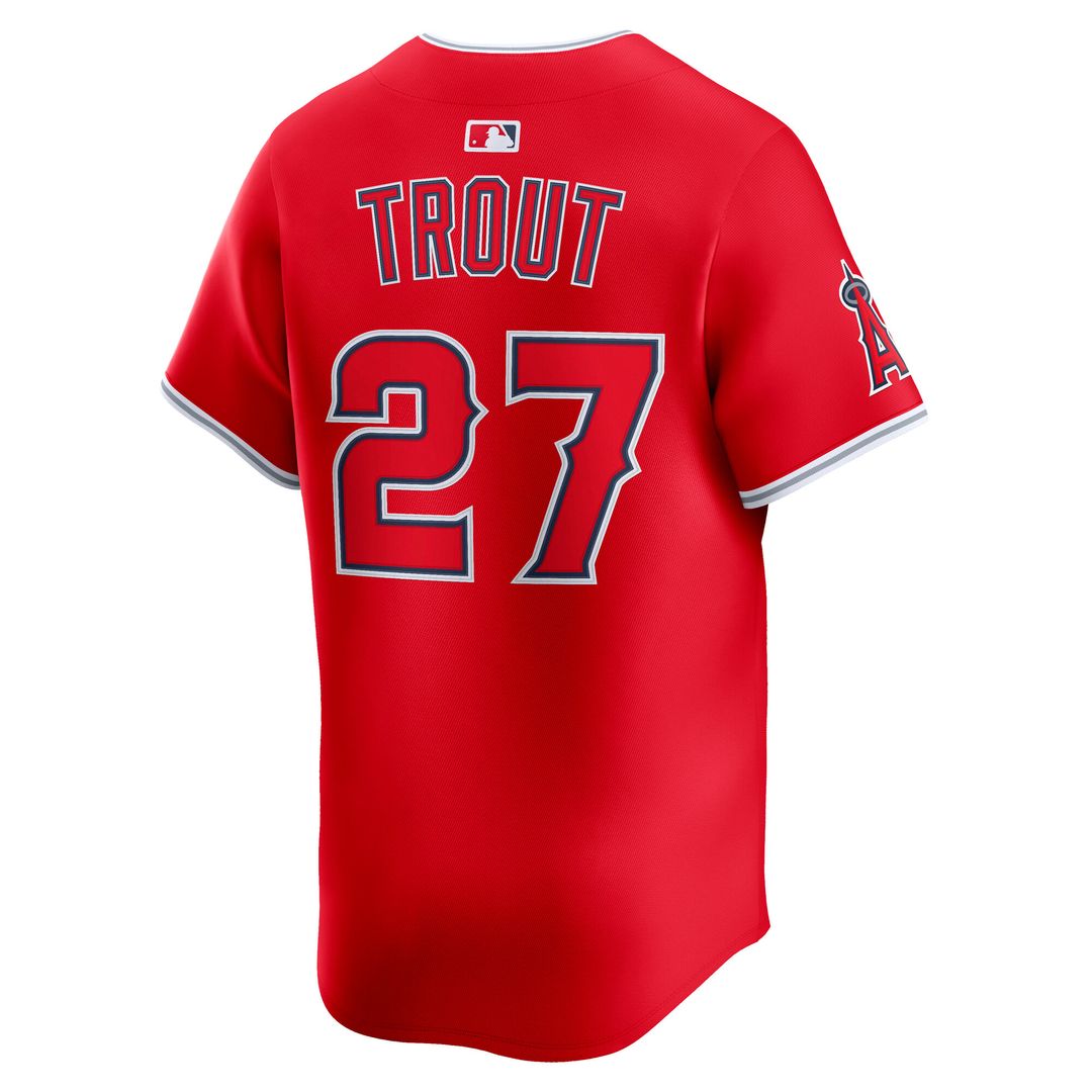 Mike Trout Los Angeles Angels Nike Home Limited Player Jersey - White Official MLB Team Apparel Baseball Fan Gear