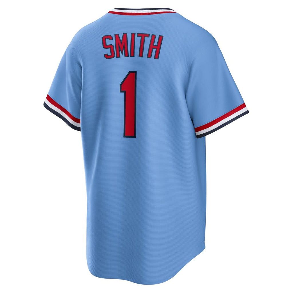 Ozzie Smith St. Louis Cardinals Nike Road Cooperstown Collection Player Jersey - Light Blue Official MLB Team Apparel Baseball Fan Gear