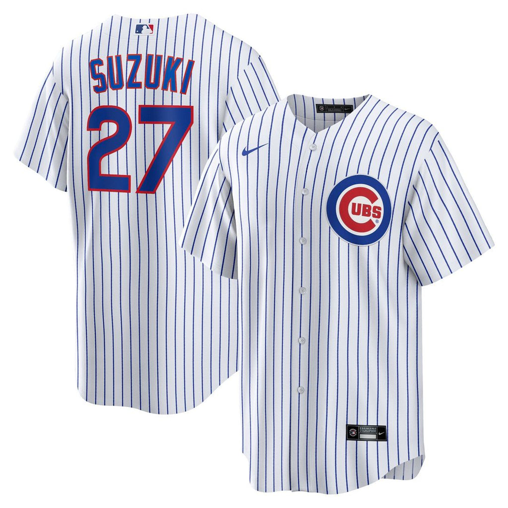 Seiya Suzuki Chicago Cubs Nike Home Replica Jersey - White Official MLB Team Apparel Baseball Fan Gear