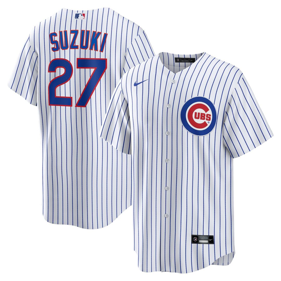 Seiya Suzuki Chicago Cubs Nike Home Replica Jersey - White Official MLB Team Apparel Baseball Fan Gear