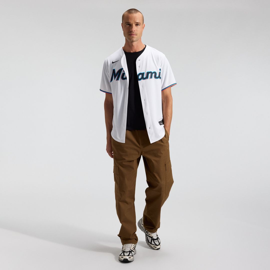 Miami Marlins Nike Home Replica Team Jersey - White Official MLB Team Apparel Baseball Fan Gear