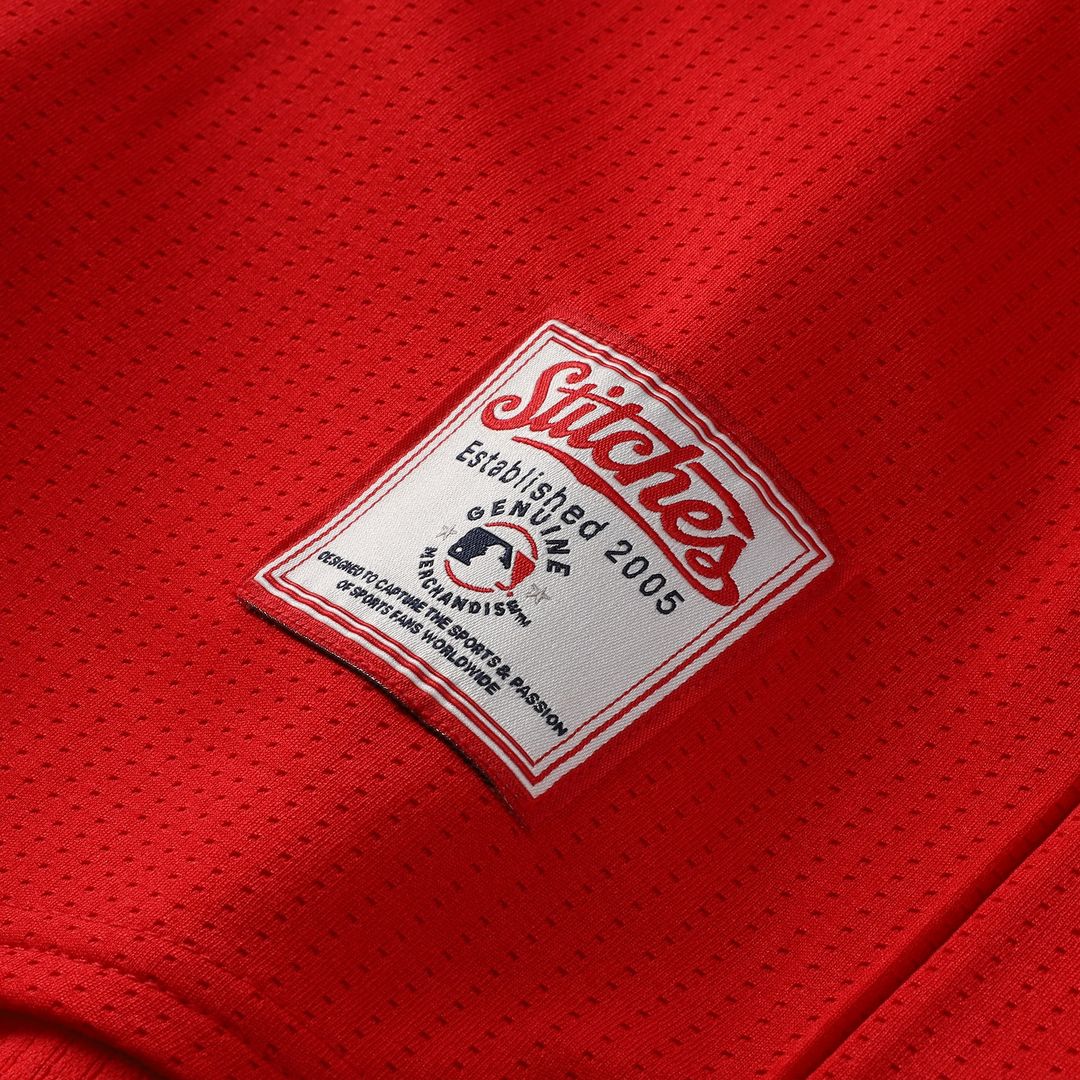 St. Louis Cardinals Stitches Team Color Full-Button Fashion Jersey - Red Official MLB Team Apparel Baseball Fan Gear