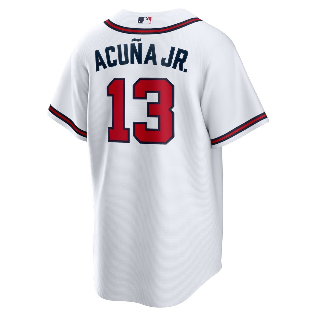 Ronald Acuna Jr. Atlanta Braves Nike Home Replica Player Name Jersey - White Official MLB Team Apparel Baseball Fan Gear