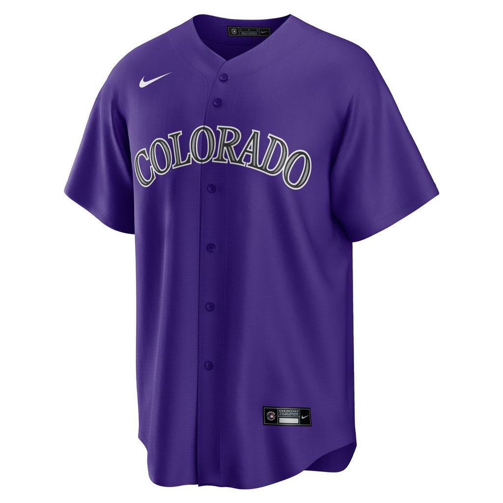 Charlie Blackmon Colorado Rockies Nike Alternate Replica Player Name Jersey - Purple Official MLB Team Apparel Baseball Fan Gear