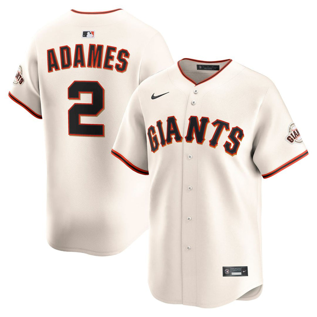 Willy Adames San Francisco Giants Nike Home Limited Player Jersey - Cream Official MLB Team Apparel Baseball Fan Gear