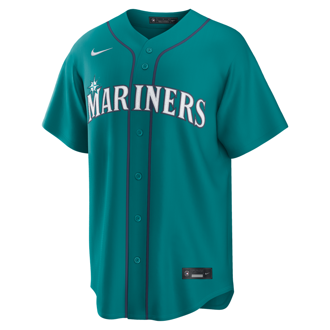 Cal Raleigh Seattle Mariners Nike Alternate Replica Jersey - Cream Official MLB Team Apparel Baseball Fan Gear