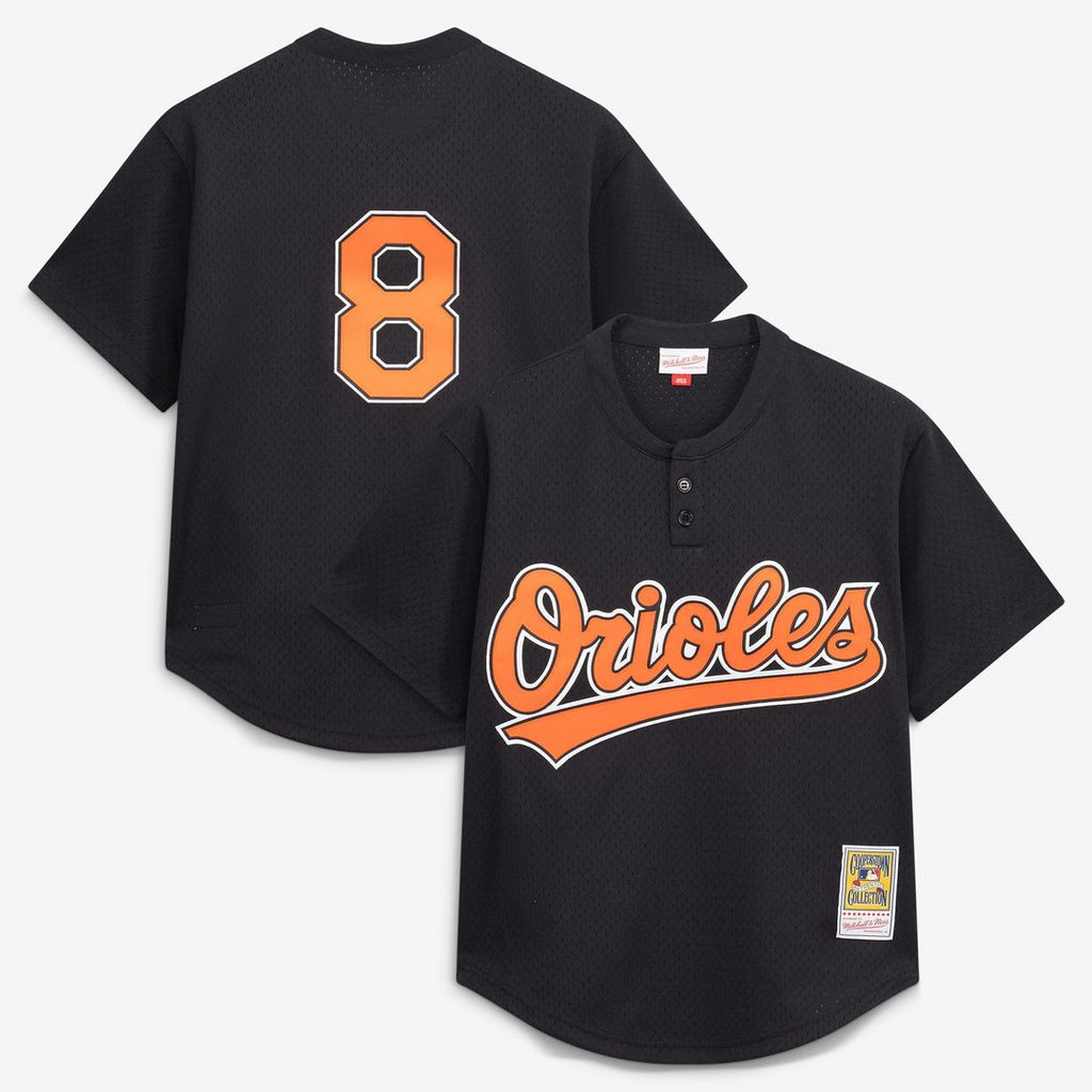 Cal Ripken Jr. Baltimore Orioles Mitchell & Ness Authentic Batting Practice Jersey - Black Official MLB Team Apparel Baseball Fan Gear