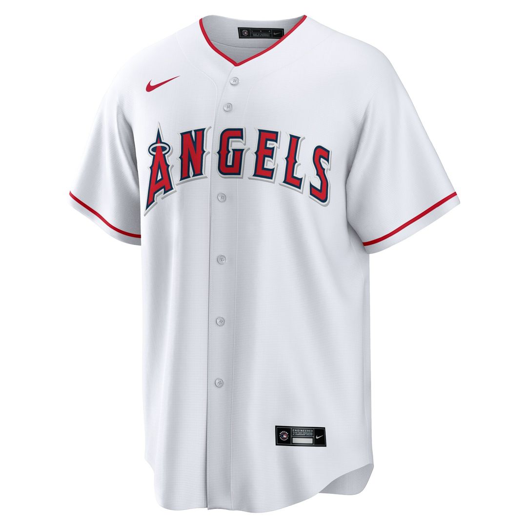 Yusei Kikuchi Los Angeles Angels Nike Home Replica Jersey - White Official MLB Team Apparel Baseball Fan Gear