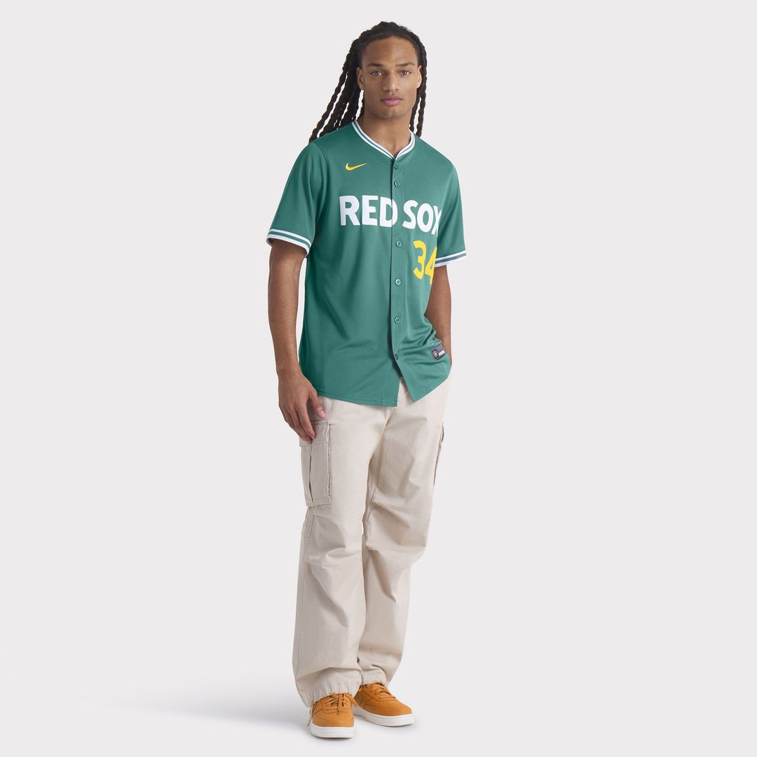 David Ortiz Boston Red Sox Nike 2025 City Connect Limited Retired Player Jersey - Green Official MLB Team Apparel Baseball Fan Gear