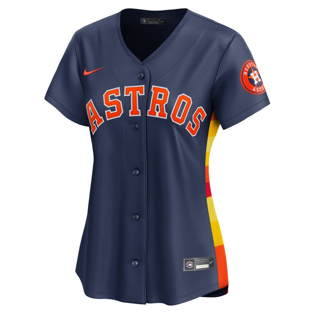 Jose Altuve Houston Astros Nike Women's Alternate Limited Player Jersey – Navy Official MLB Team Apparel Baseball Fan Gear