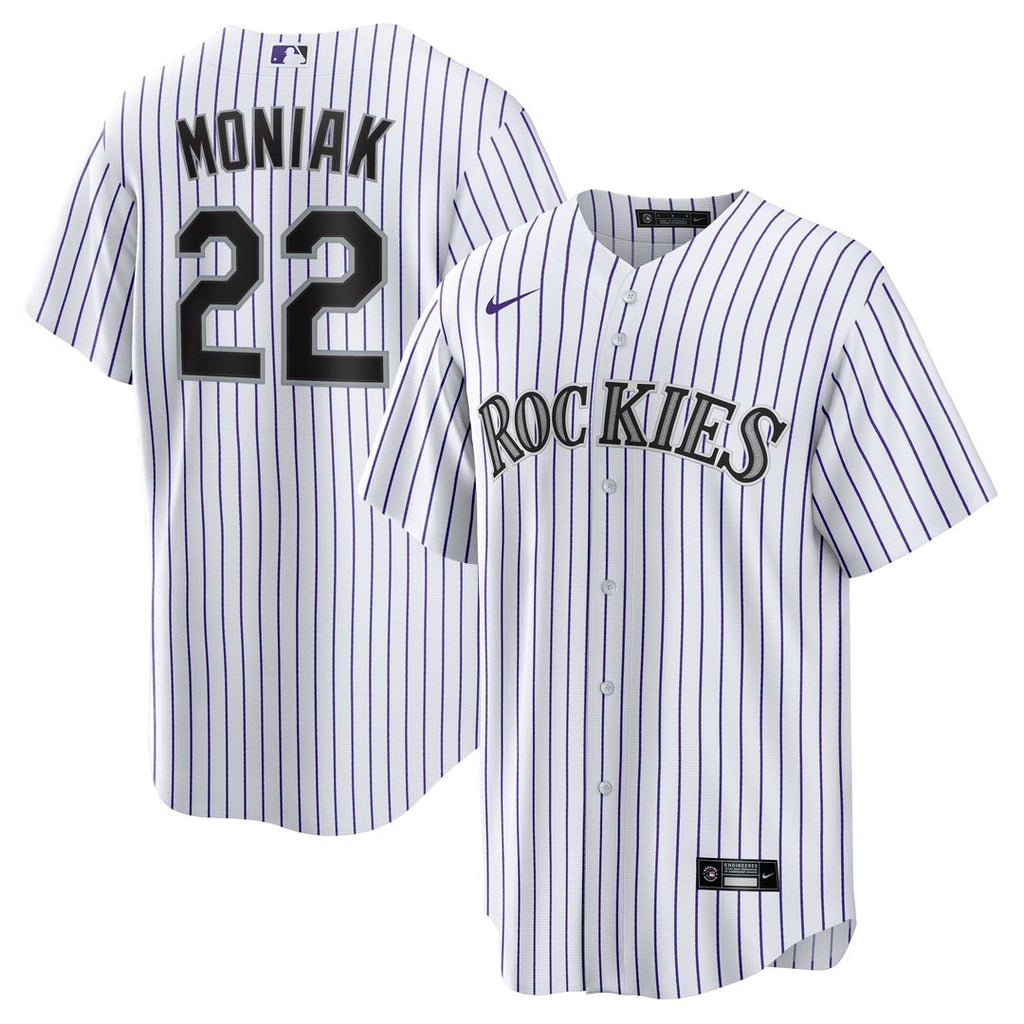 Mickey Moniak Colorado Rockies Nike Home Replica Jersey - White Official MLB Team Apparel Baseball Fan Gear