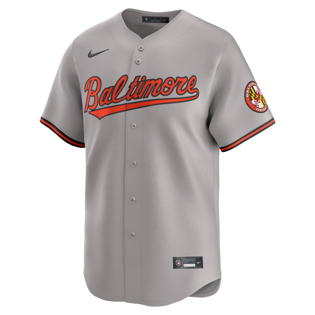 Baltimore Orioles Nike Road Limited Jersey - Gray Official MLB Team Apparel Baseball Fan Gear