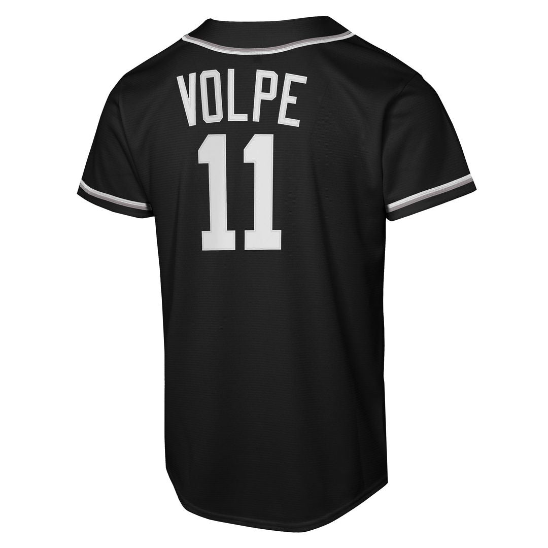 Anthony Volpe New York Yankees Nike Youth Fashion Replica Player Jersey - Black Official MLB Team Apparel Baseball Fan Gear