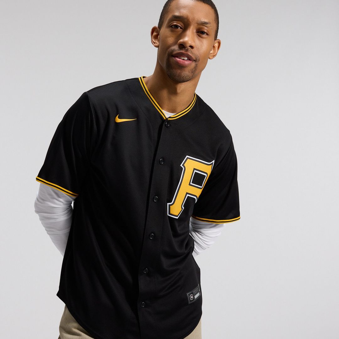 Pittsburgh Pirates Nike Alternate Replica Team Jersey - Black Official MLB Team Apparel Baseball Fan Gear