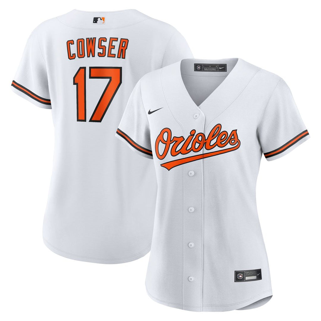 Colton Cowser Baltimore Orioles Nike Women's Home Replica Jersey - White Official MLB Team Apparel Baseball Fan Gear