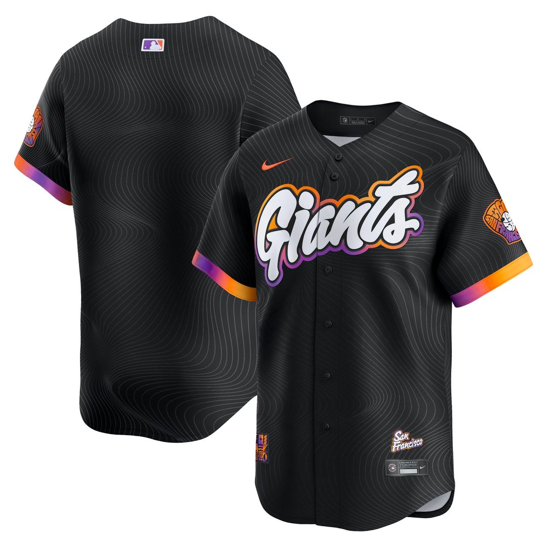 San Francisco Giants Nike 2025 City Connect Limited Jersey - Anthracite Official MLB Team Apparel Baseball Fan Gear