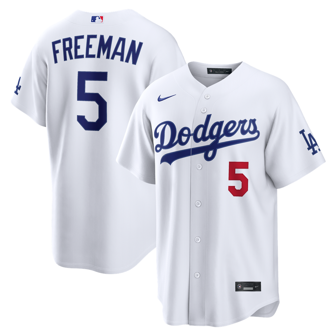 Freddie Freeman Los Angeles Dodgers Nike Home Stadium Jersey - White Official MLB Team Apparel Baseball Fan Gear
