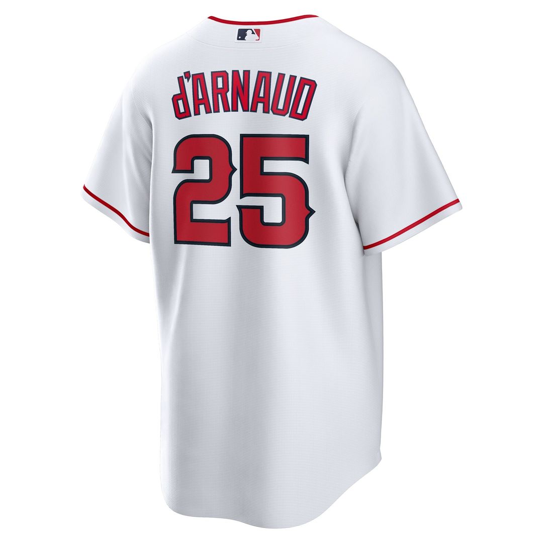 Travis d'Arnaud Los Angeles Angels Nike Home Replica Jersey - White Official MLB Team Apparel Baseball Fan Gear