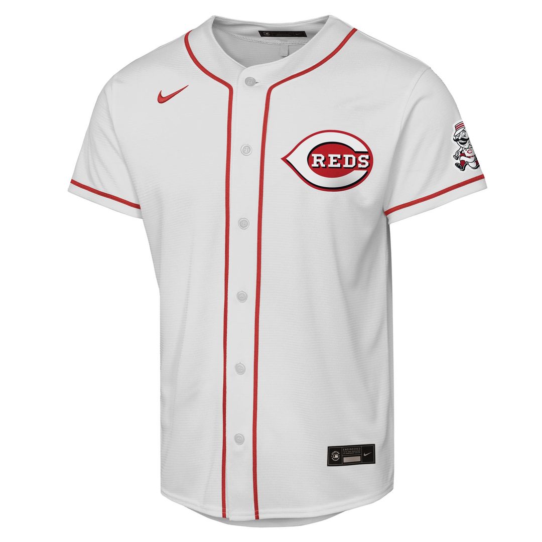 Cincinnati Reds Nike Youth Home Stadium Jersey - White Official MLB Team Apparel Baseball Fan Gear