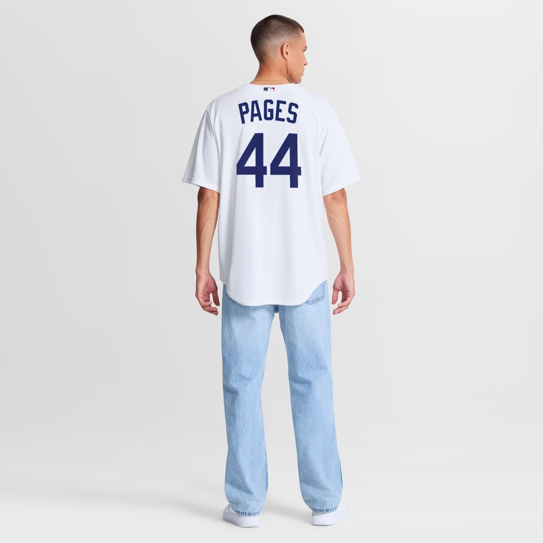 Andy Pages Los Angeles Dodgers Nike Home Replica Jersey - White Official MLB Team Apparel Baseball Fan Gear