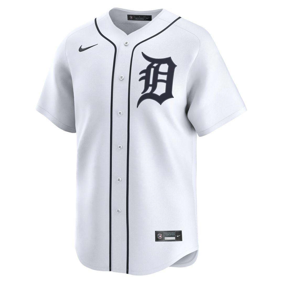 Riley Greene Detroit Tigers Nike Home Limited Player Jersey - White Official MLB Team Apparel Baseball Fan Gear