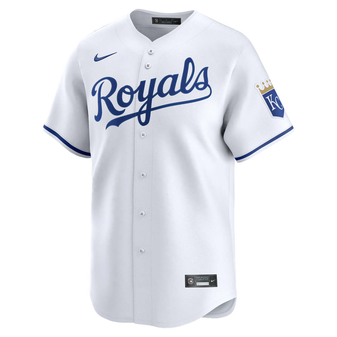 Kansas City Royals Nike Home Limited Jersey - White Official MLB Team Apparel Baseball Fan Gear