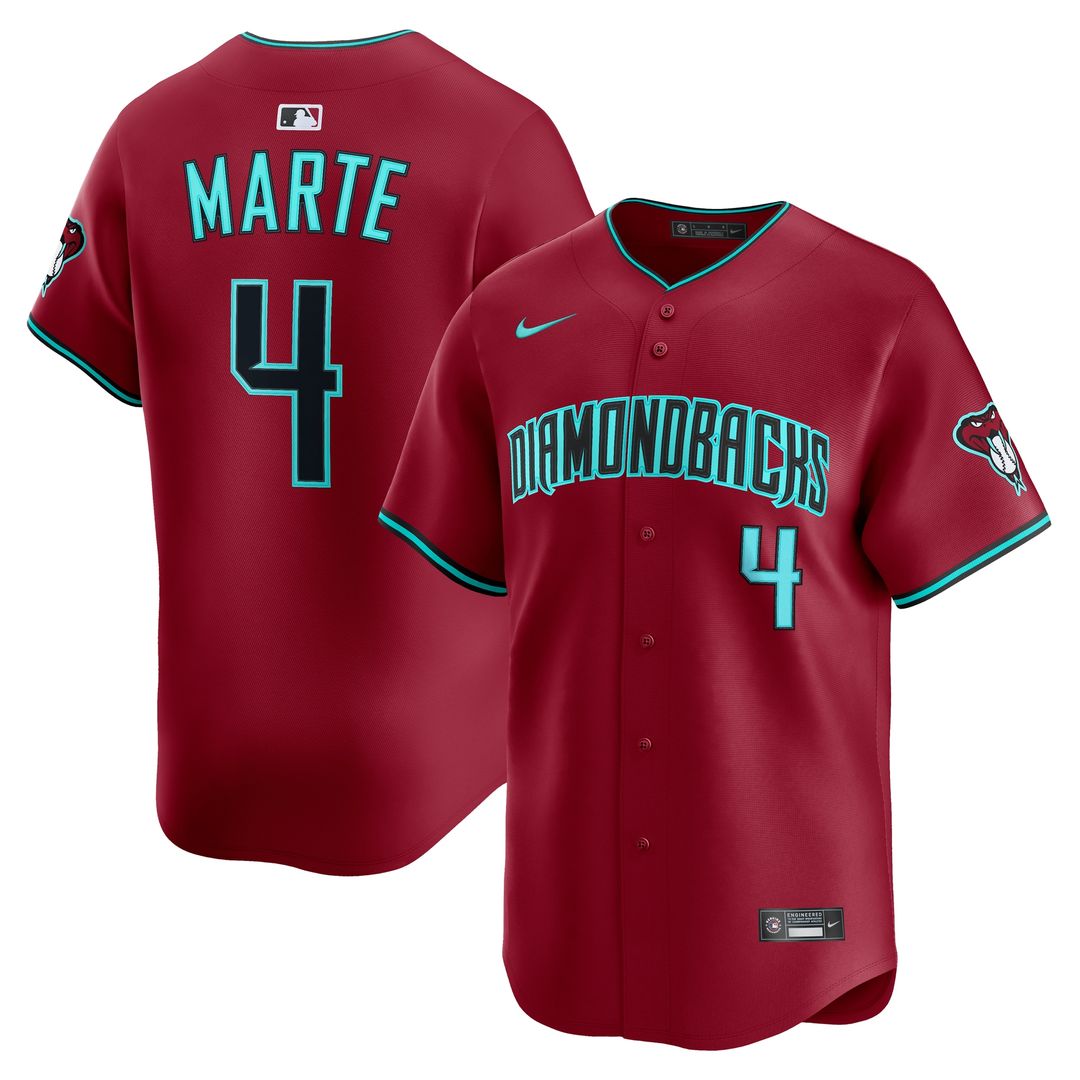Ketel Marte Arizona Diamondbacks Nike Alternate Limited Jersey - Black Official MLB Team Apparel Baseball Fan Gear
