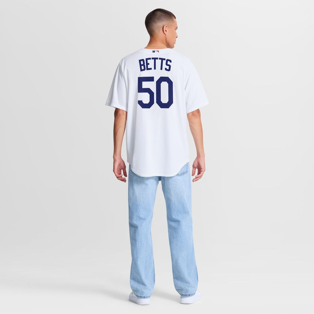 Mookie Betts Los Angeles Dodgers Nike Home Replica Jersey - White Official MLB Team Apparel Baseball Fan Gear