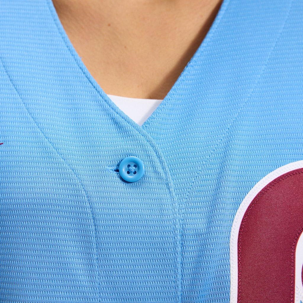 Ryan Howard Philadelphia Phillies Nike Women's Replica Jersey - Light Blue Official MLB Team Apparel Baseball Fan Gear