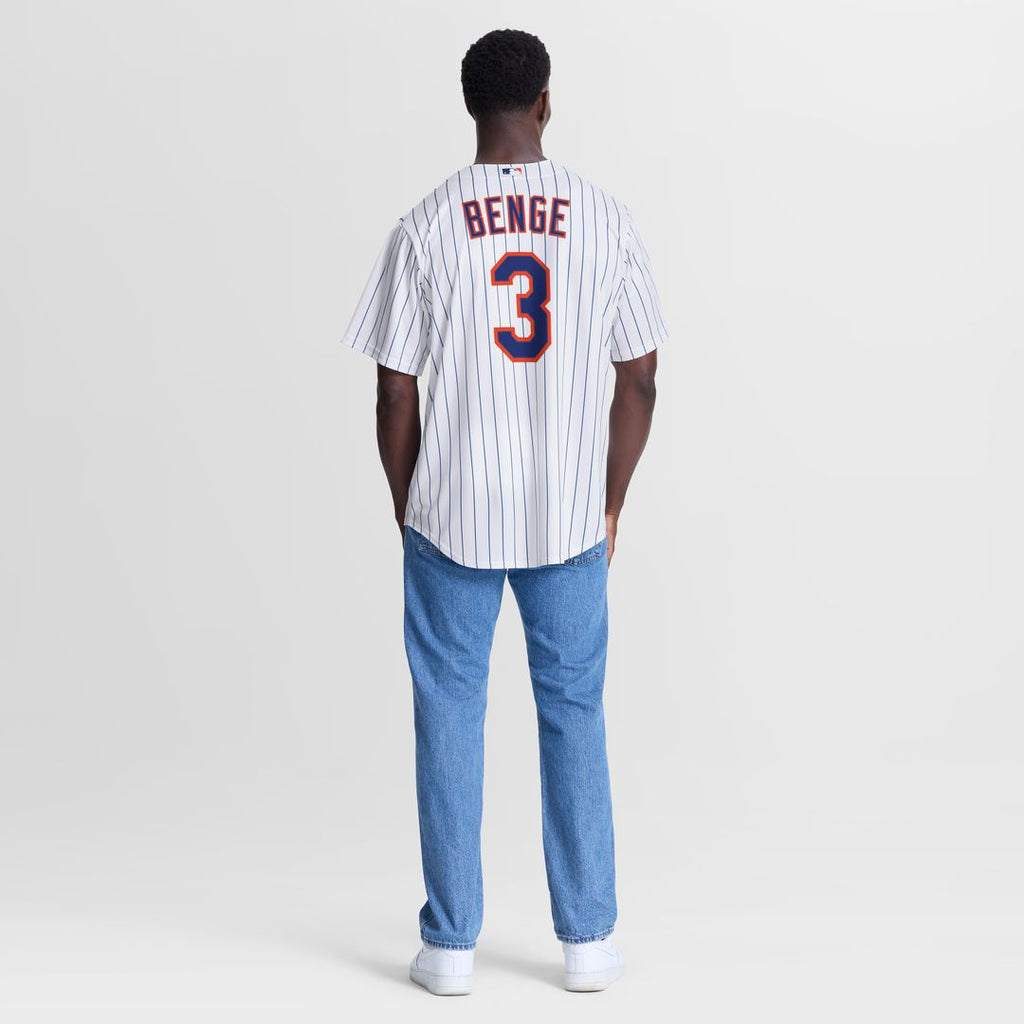 Carson Benge New York Mets Nike Home Replica Jersey - White Official MLB Team Apparel Baseball Fan Gear