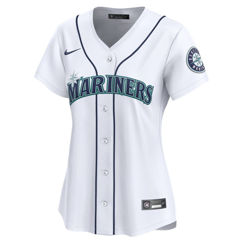 Julio Rodríguez Seattle Mariners Nike Women's Home Limited Player Jersey - White Official MLB Team Apparel Baseball Fan Gear