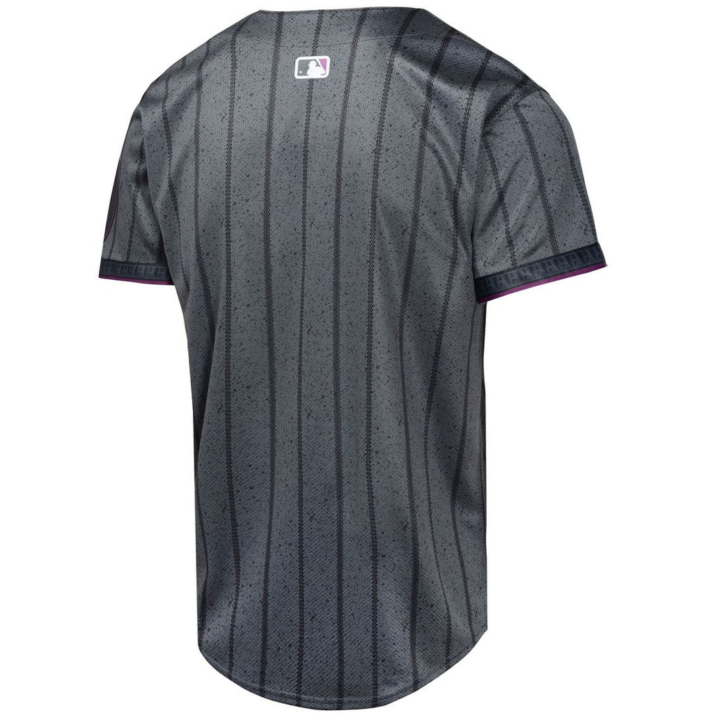 New York Mets Nike Youth 2024 City Connect Limited Jersey - Graphite Official MLB Team Apparel Baseball Fan Gear