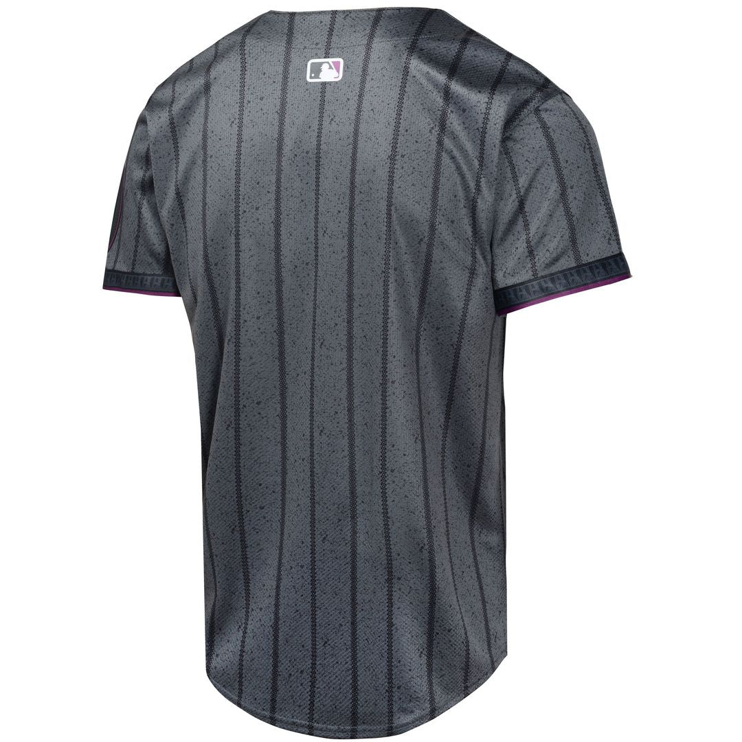 New York Mets Nike Youth 2024 City Connect Limited Jersey - Graphite Official MLB Team Apparel Baseball Fan Gear