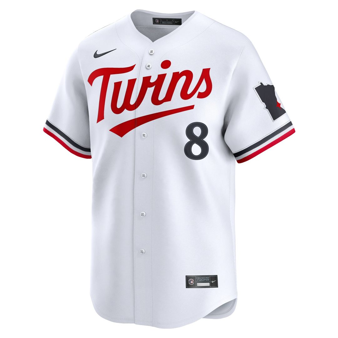 Christian Vázquez Minnesota Twins Nike Home Limited Jersey - White Official MLB Team Apparel Baseball Fan Gear