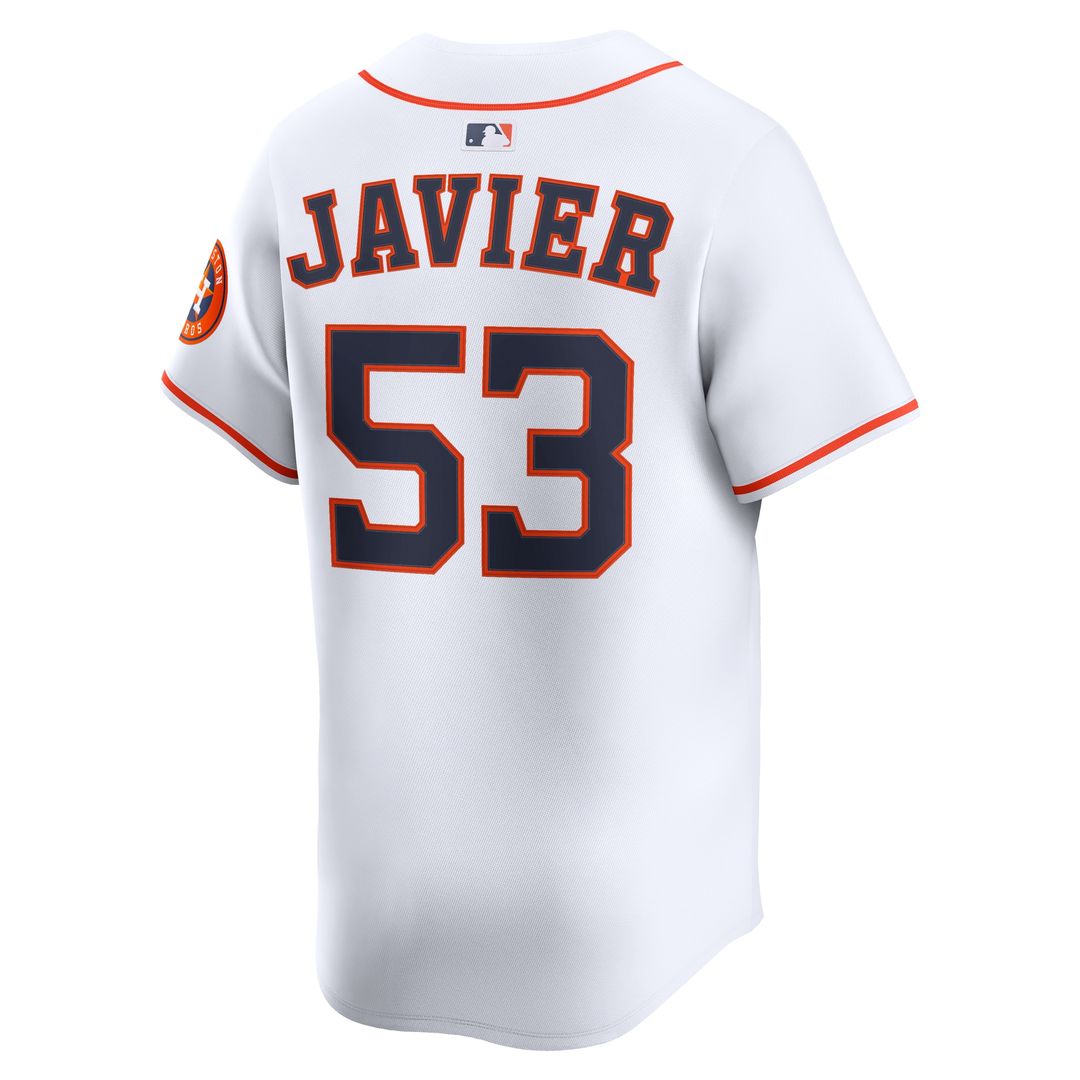 Cristian Javier Houston Astros Nike Home Limited Player Jersey - White Official MLB Team Apparel Baseball Fan Gear