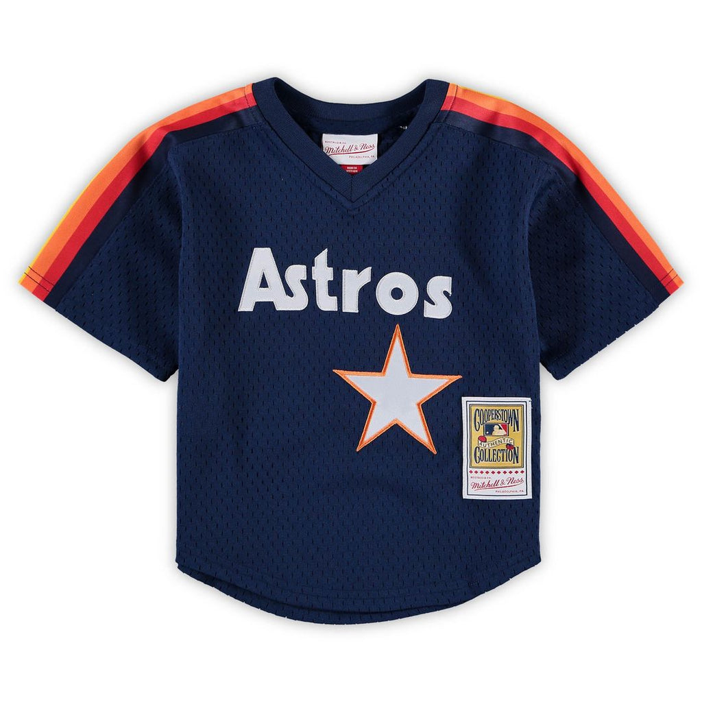Nolan Ryan Houston Astros Mitchell & Ness Preschool & Toddler Cooperstown Collection Mesh Batting Practice Jersey - Navy Official MLB Team Apparel Bas