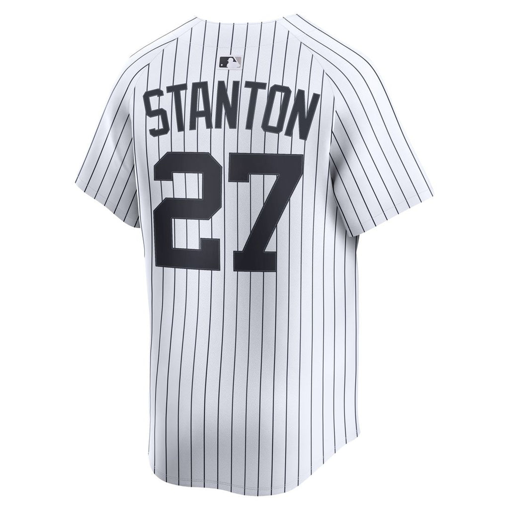 Giancarlo Stanton New York Yankees Nike Home Limited Player Jersey - White Official MLB Team Apparel Baseball Fan Gear