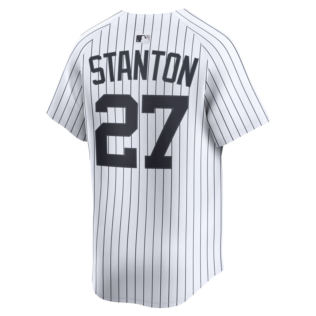 Giancarlo Stanton New York Yankees Nike Home Limited Player Jersey - White Official MLB Team Apparel Baseball Fan Gear