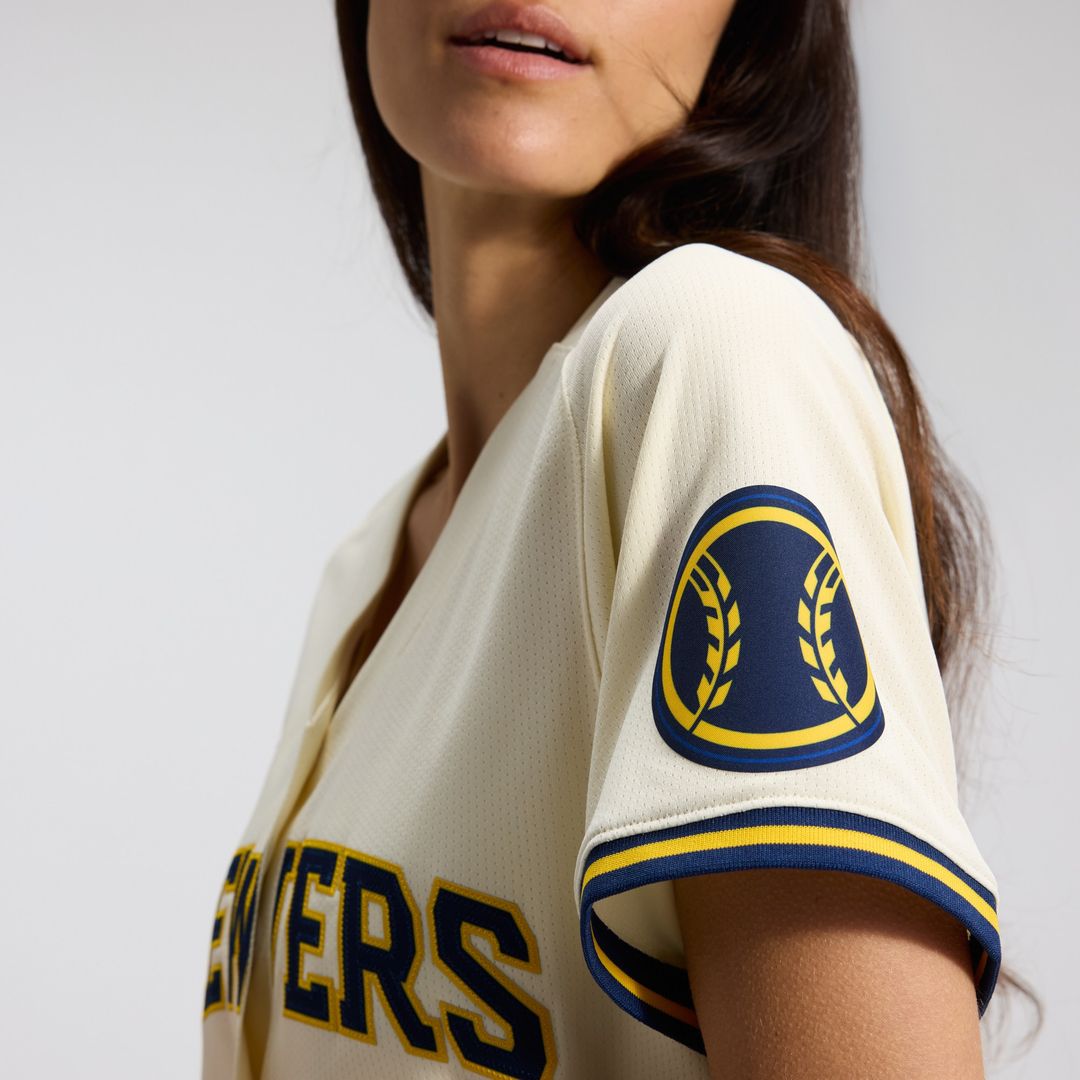 Milwaukee Brewers Nike Women's Home Limited Jersey - Cream Official MLB Team Apparel Baseball Fan Gear