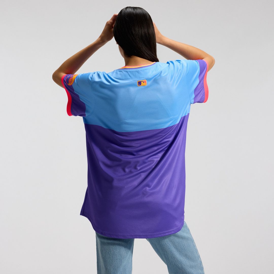 Colorado Rockies Nike Women's 2025 City Connect Limited Jersey - Purple/Light Blue Official MLB Team Apparel Baseball Fan Gear