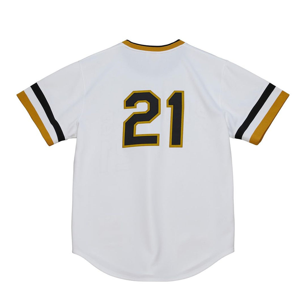 Roberto Clemente Pittsburgh Pirates Mitchell & Ness Cooperstown Collection Authentic Jersey - White Official MLB Team Apparel Baseball Fan Gear