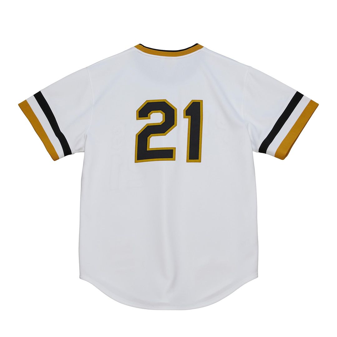 Roberto Clemente Pittsburgh Pirates Mitchell & Ness Cooperstown Collection Authentic Jersey - White Official MLB Team Apparel Baseball Fan Gear