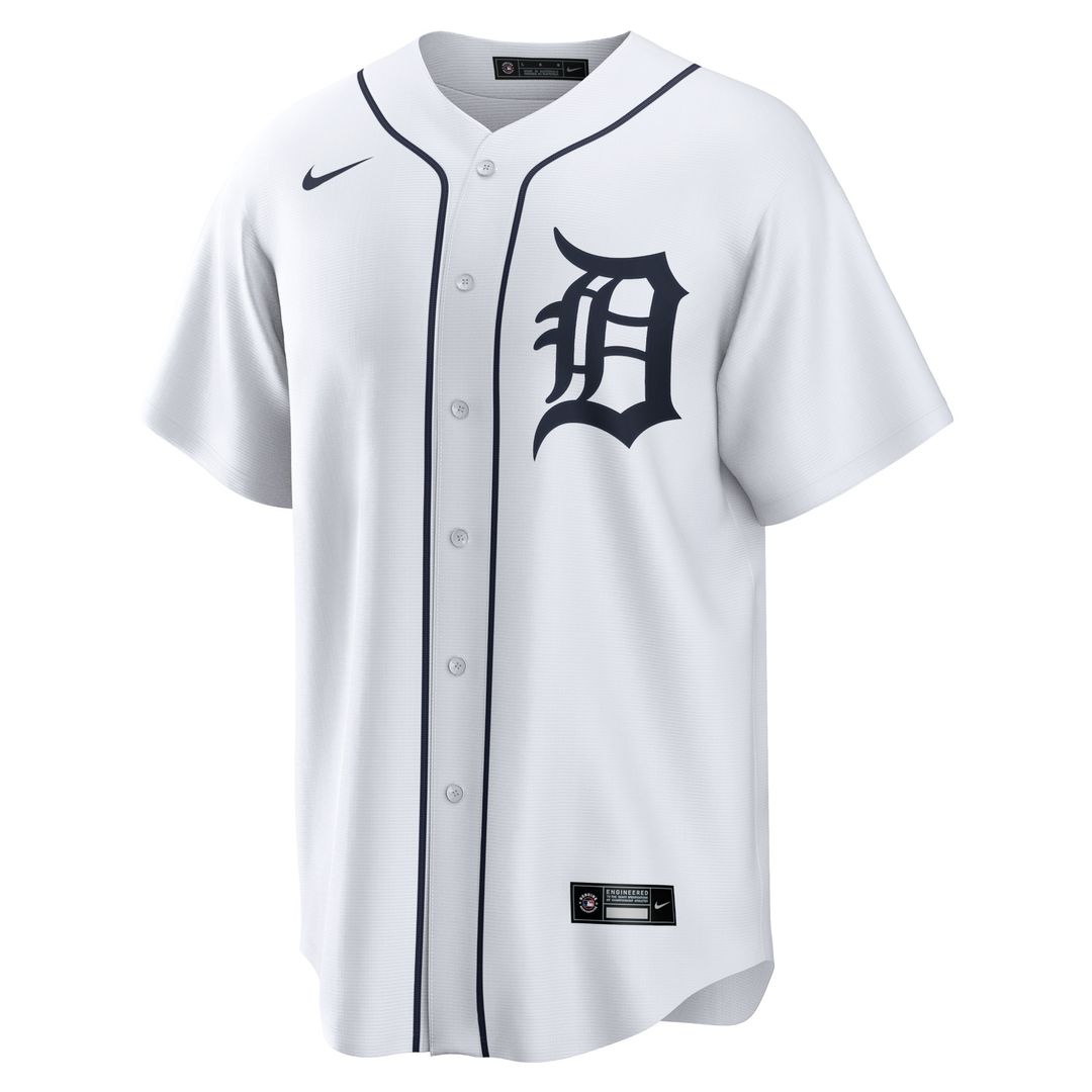 Riley Greene Detroit Tigers Nike Replica Player Jersey - White Official MLB Team Apparel Baseball Fan Gear