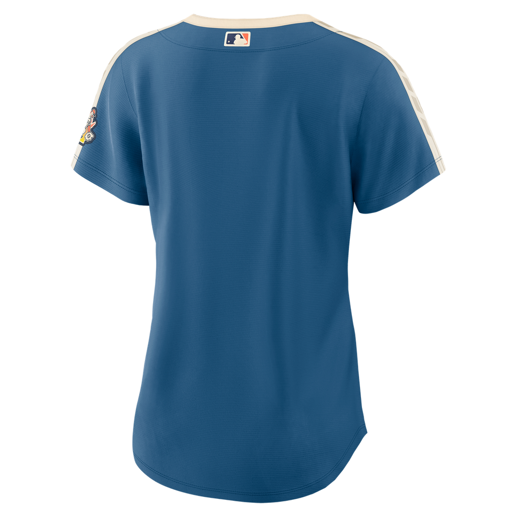 Milwaukee Brewers Nike Women's 2026 City Connect Stadium Jersey - Mineral Blue Official MLB Team Apparel Baseball Fan Gear