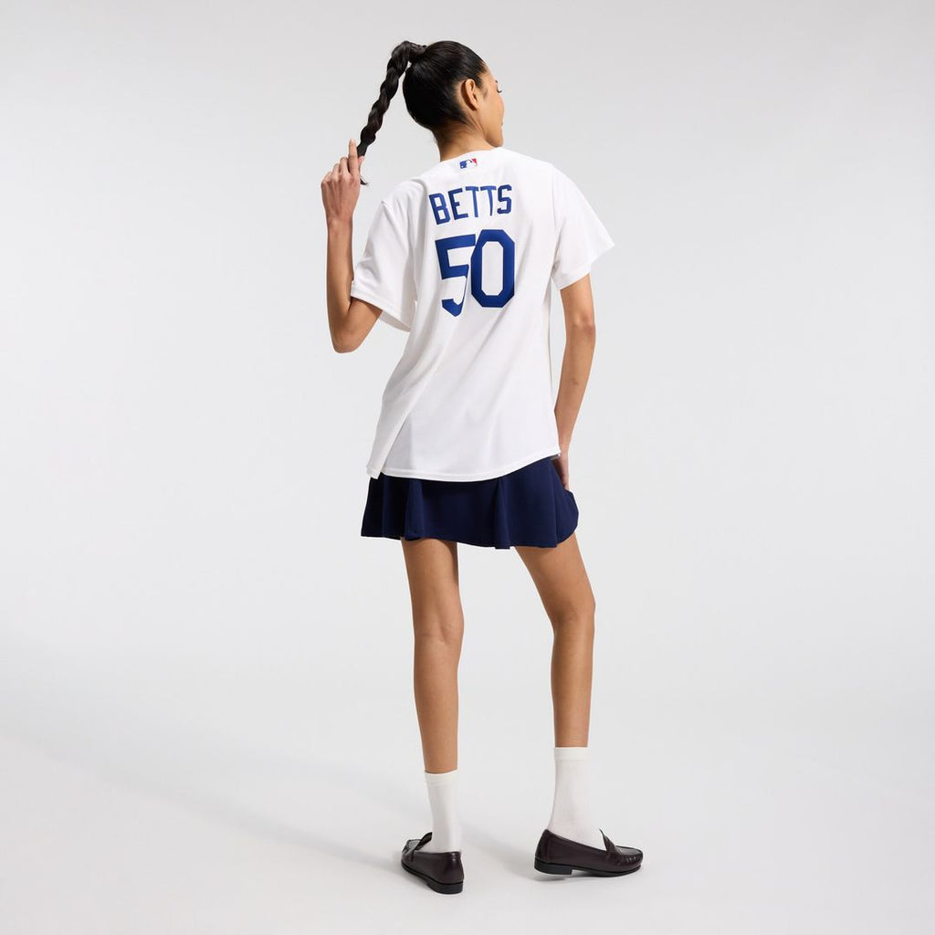 Mookie Betts Los Angeles Dodgers Nike Women's Home Stadium Jersey - White Official MLB Team Apparel Baseball Fan Gear