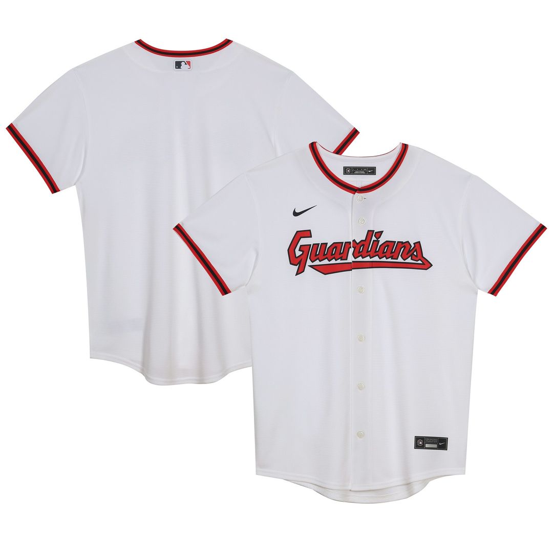 Cleveland Guardians Preschool Home Blank Replica Jersey - White Official MLB Team Apparel Baseball Fan Gear