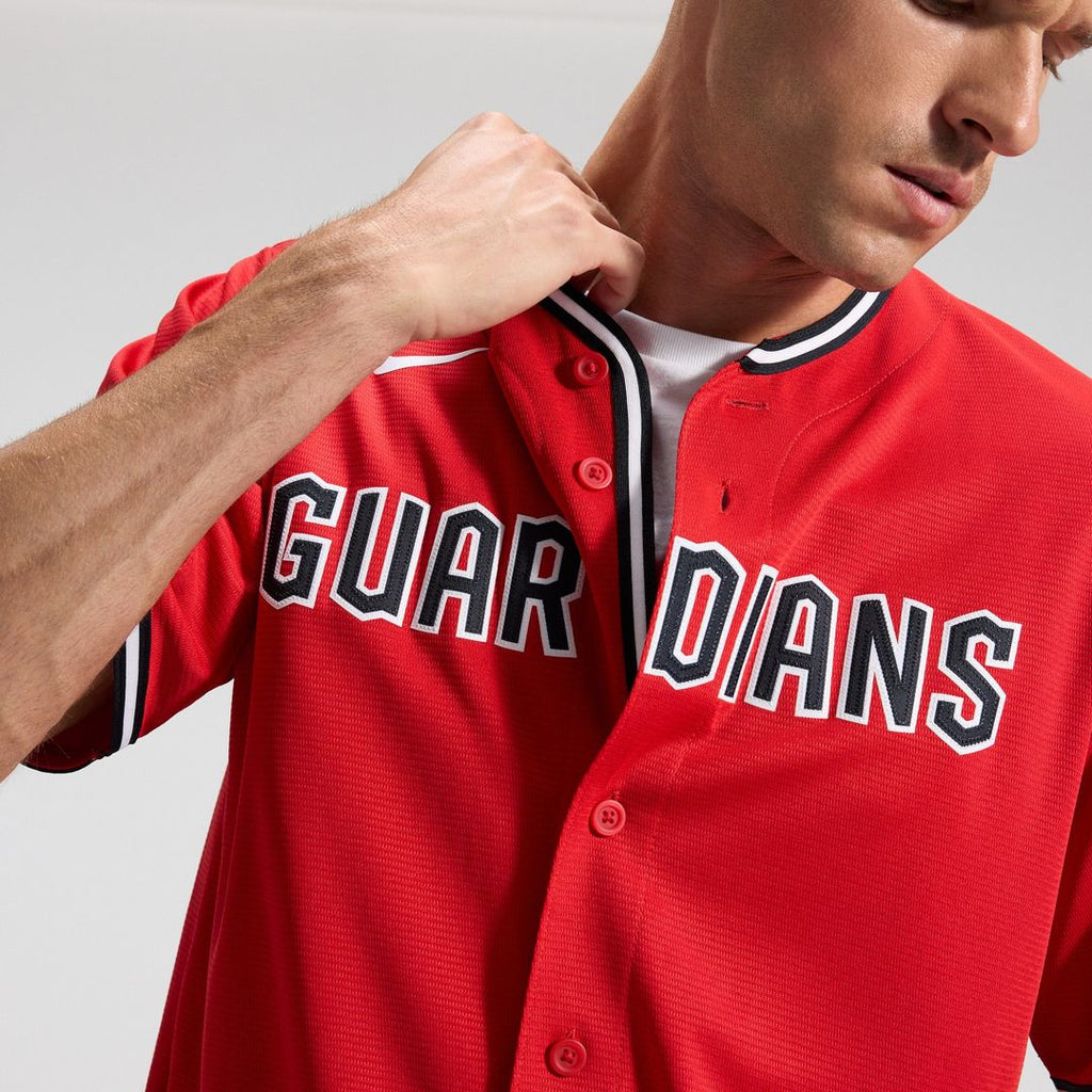 Cleveland Guardians Nike Alternate 2 Replica Jersey - Red Official MLB Team Apparel Baseball Fan Gear