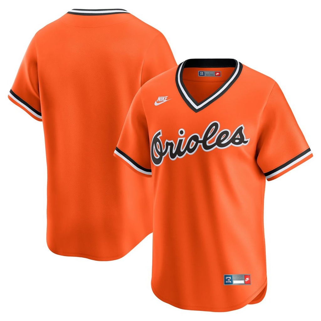 Baltimore Orioles Nike Cooperstown Collection Limited Jersey - Orange Official MLB Team Apparel Baseball Fan Gear