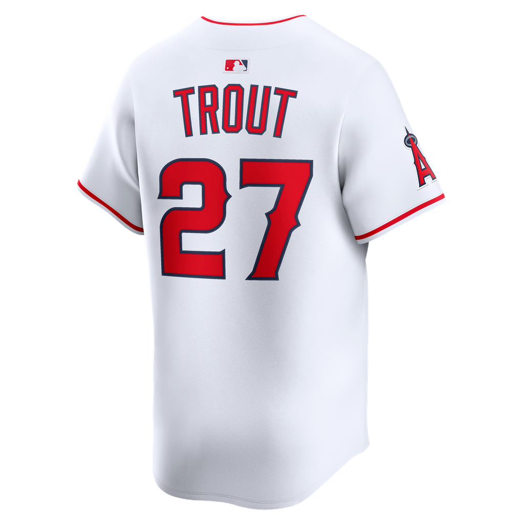 Mike Trout Los Angeles Angels Nike Home Limited Player Jersey - White Official MLB Team Apparel Baseball Fan Gear