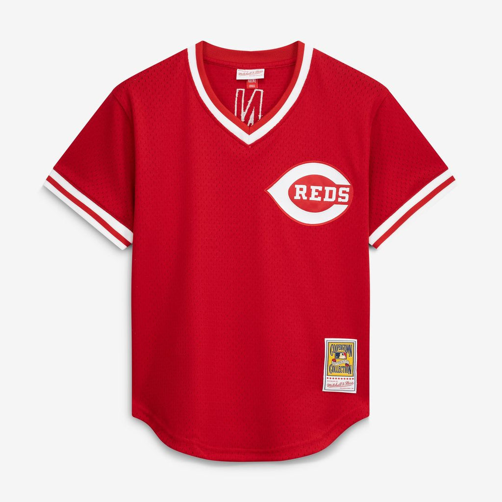 Johnny Bench Cincinnati Reds Mitchell & Ness Authentic Batting Practice Jersey - Scarlet Official MLB Team Apparel Baseball Fan Gear